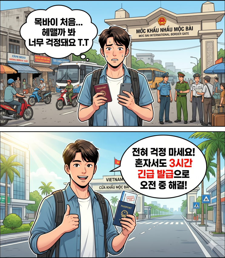  목바이 비자런 45일 90일 오전 중 뚝딱 초간편 절차 (다수 후기)