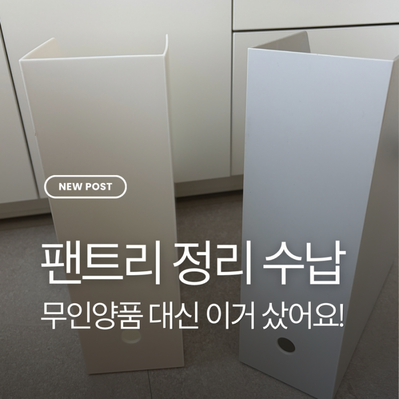 팬트리 수납함 무인양품 파일박스랑 똑같아요! 생활탐구 수납함 추천