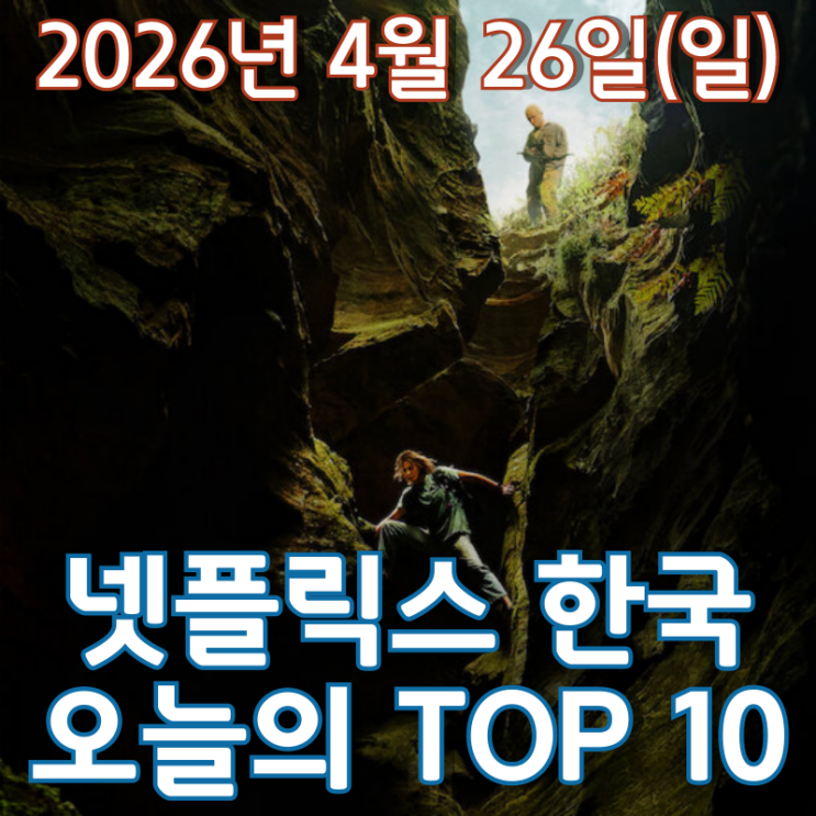  [4월 26일] 넷플릭스 한국 TOP 10 - 샤를리즈 테론의 산악 액션 '정점'