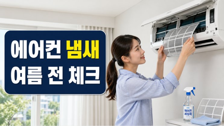  에어컨 냄새 제거, 여름 전 먼저 봐야 할 부분