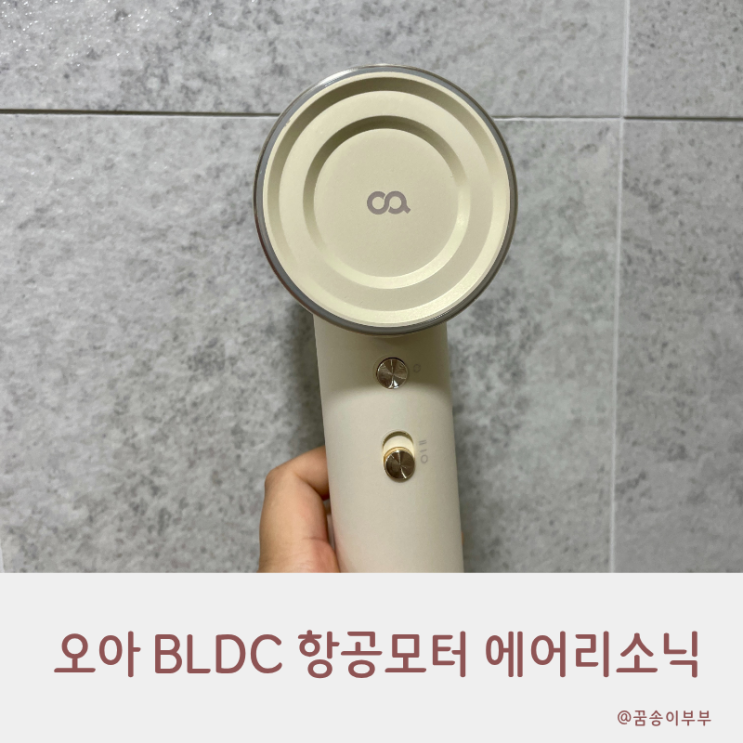  오아 BLDC 항공모터 에어리소닉 헤어드라이기로 머리 건조 5분 컷