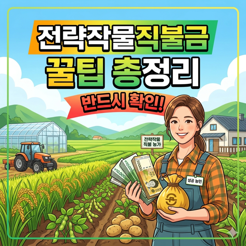 전략작물직불금 지급 꿀팁 총정리
