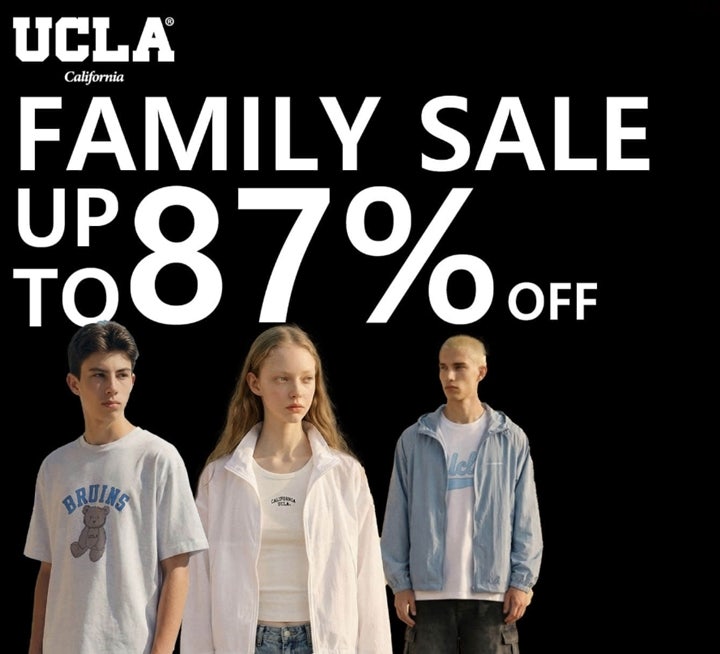 UCLA 패밀리세일 소식! 최대 87% 할인부터 셀럽 착용 아이템까지 득템 기회