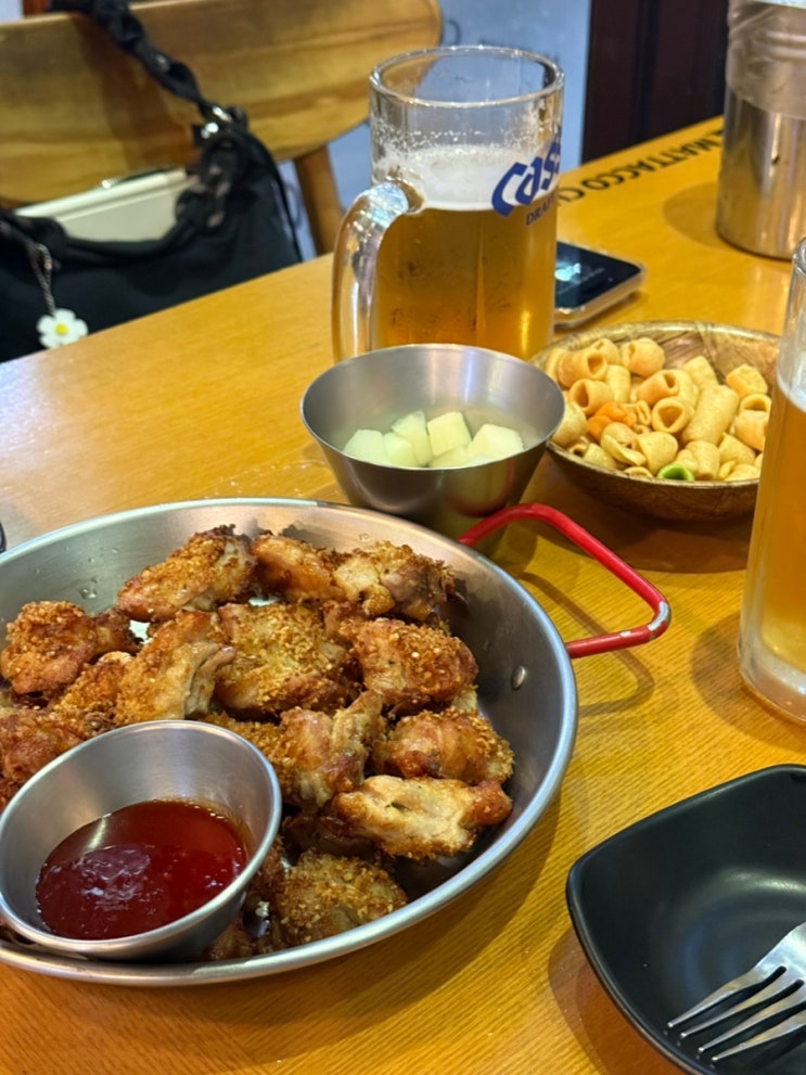  맛닭꼬 성수역점 내돈내산 : 운동 후 치킨은 0칼로리? 바삭한 현미베이크 순살 솔직리뷰