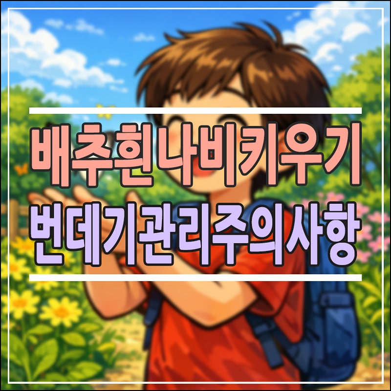 봄맞이 생태학습, 배추흰나비 키우기 방법과 번데기 관리 주의할 점 총정리