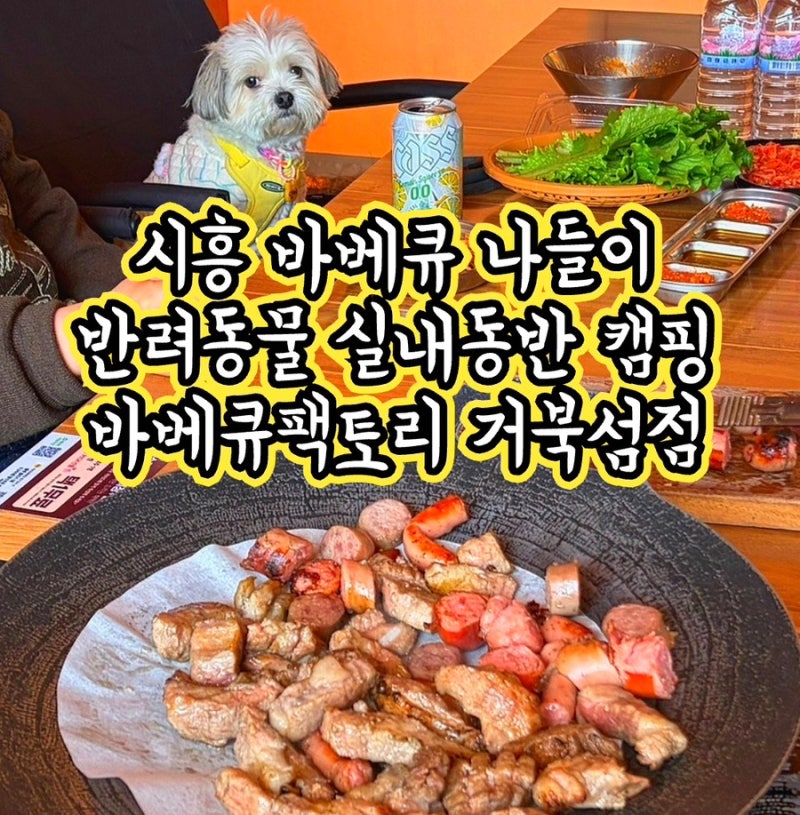 시흥 바베큐팩토리 거북섬점 반려견과 함께 즐기는 바베큐 맛집 | 야외에서 고기 구워먹는 ....
