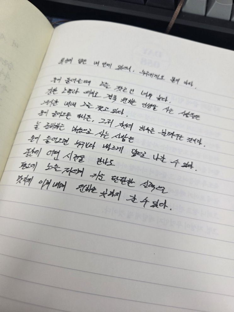  [100일 필사노트] 최선의 답은 내 안에 있으니, 누구에게도 묻지 마라.