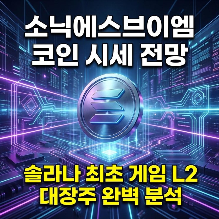 소닉에스브이엠 코인 시세 전망 빗썸 20% 폭등! 솔라나 최초 게임 L2 대장주 완벽 분석