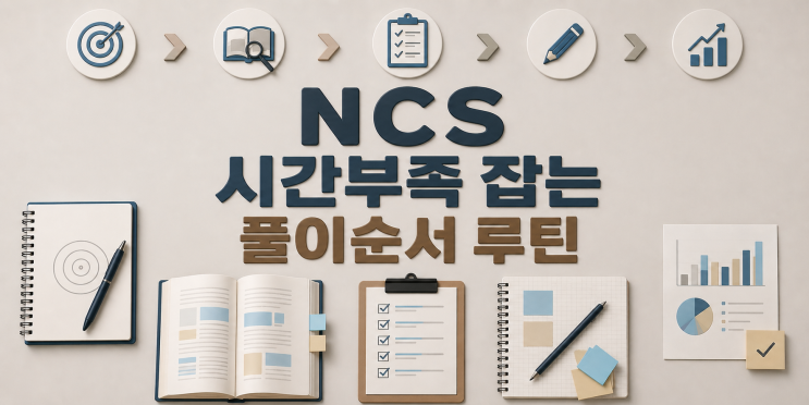  [NCS공부법] NCS 시간부족 잡는 풀이순서 루틴