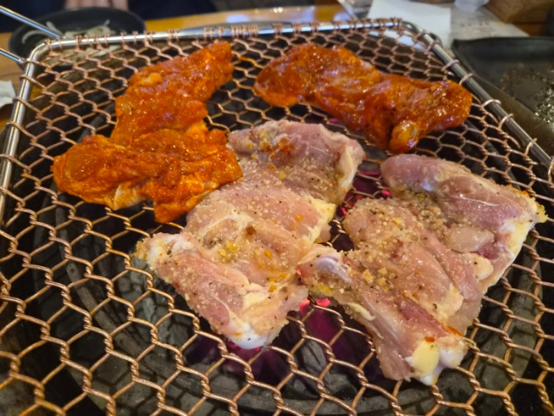 경기도 하남 하남숯불닭갈비 미사본점 솔직후기 아기의자 애견동반가능