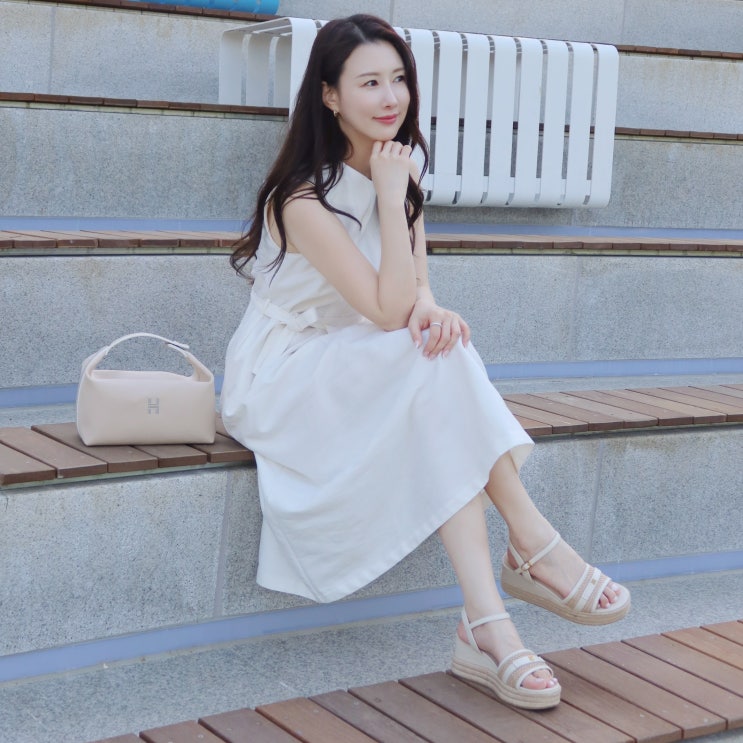 편한데 우아한 스타카토 여자 여름 통굽 웨지샌들 드디어 겟(사이즈 팁)