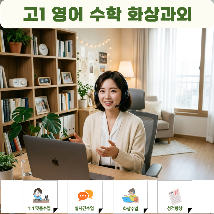  고1 영어·수학 화상과외, 시험 보다가 결심했어요
