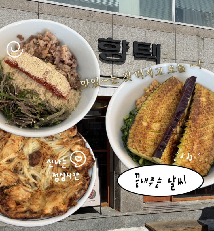  대구 대봉동 한식 맛집 향택 대봉점 | 담백한 가지덮밥 청어알비빔면 후기