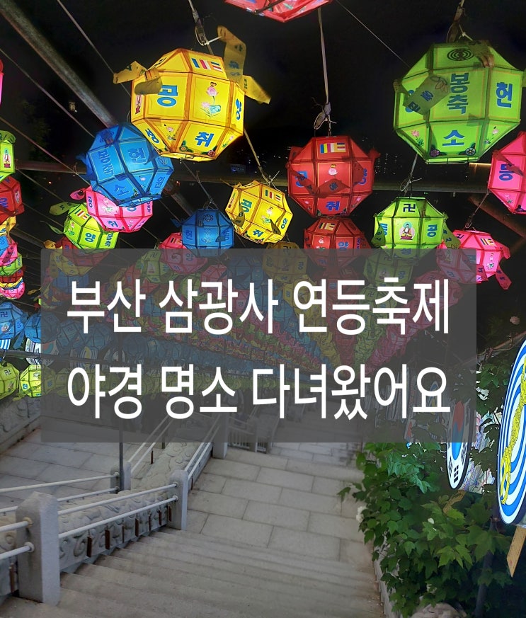  부산 삼광사 연등축제 야경 명소 다녀온 후기｜주차·버스 이용 방법 어린이대공원 주차 추천