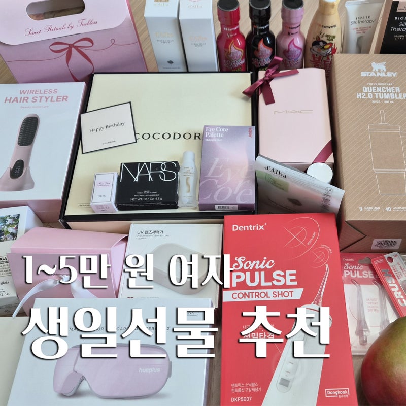 여자친구·친구 생일선물 추천 리스트 ㅣ 1만 원~5만 원 가격대별로