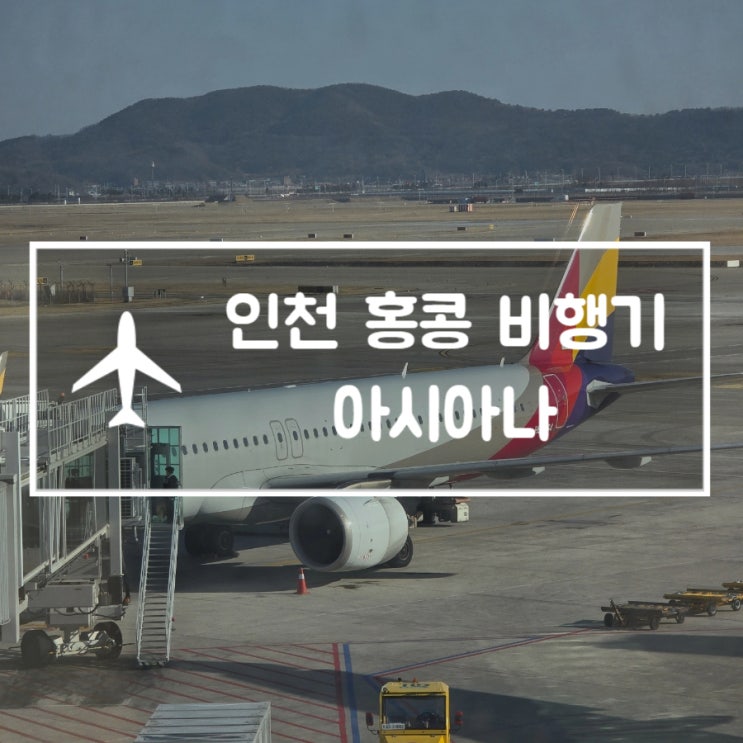  인천 홍콩 비행기 아시아나 체크인 카운터 기내식 입국절차