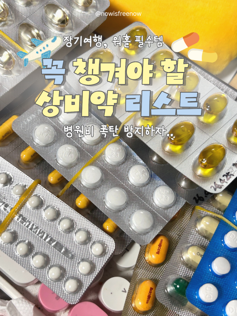 호주 워홀 장기여행 준비물 상비약 리스트 2년 워홀러가 알려드림