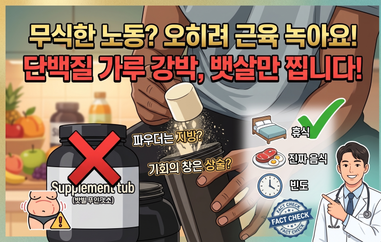  근육량 늘리기 실패하는 이유? '10개씩 3세트'와 보충제의 배신  (의사작성)