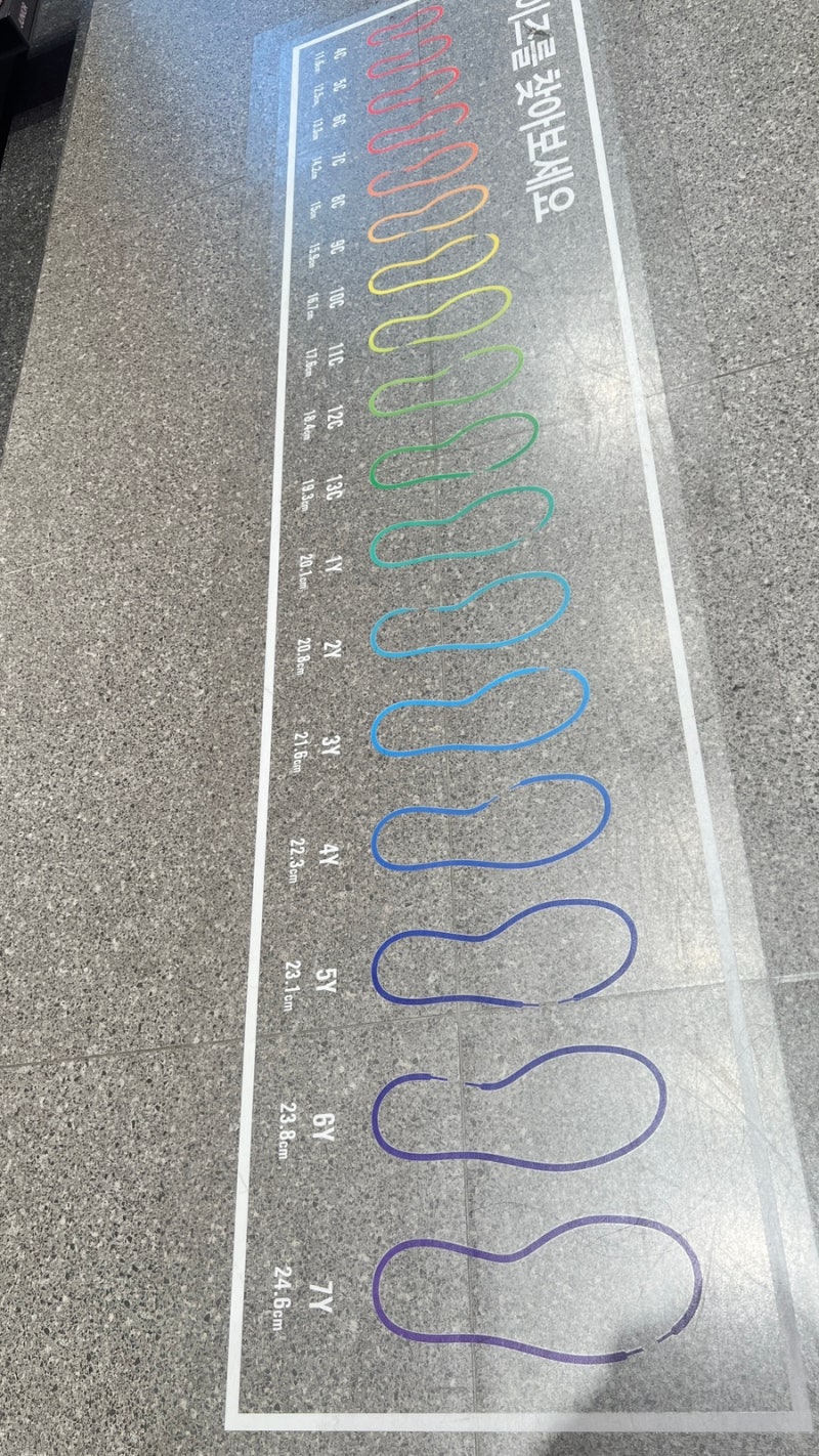 나이키 키즈 운동화 사이즈 총정리 스니커즈 사이즈표