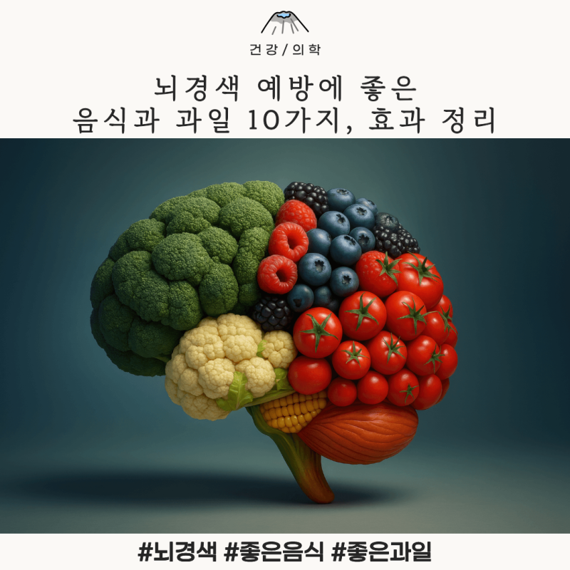 뇌경색 예방에 좋은 음식과 과일 10가지, 효과 정리