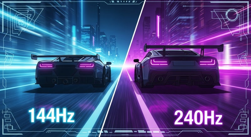 게이밍 모니터 144Hz vs 240Hz, "과연 내 눈이 느낄 수 있을까?" 솔직 체감 후기