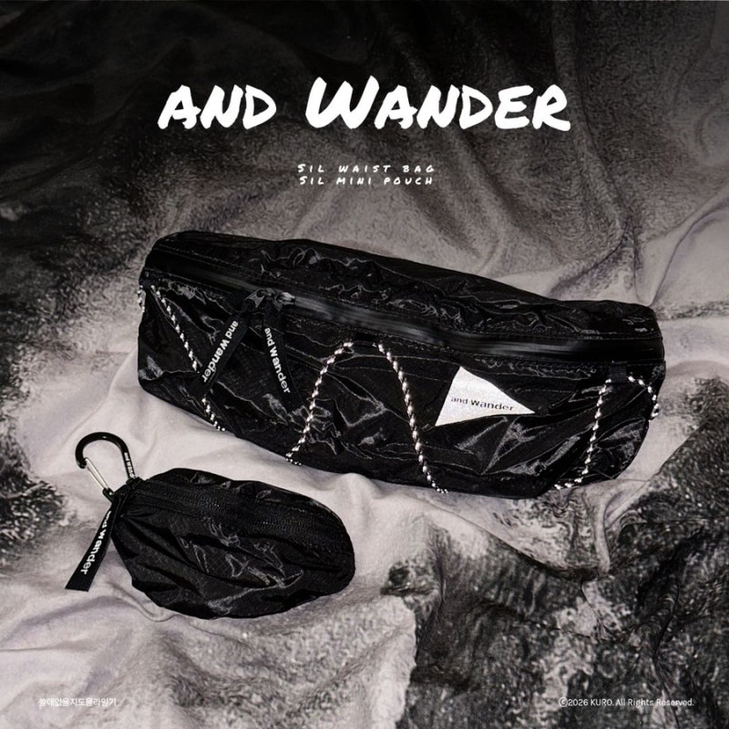 앤드원더 and Wander 여름 대비 가방 Sil waist bag & mini pouch 리뷰