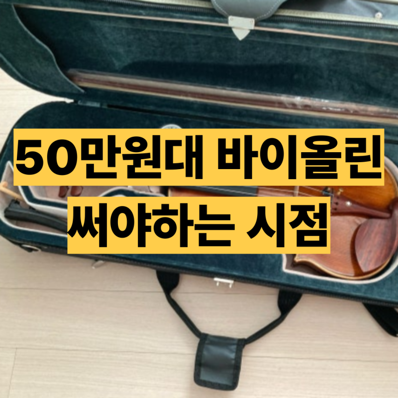 50만원대 바이올린 효정 HV-400 중급자면 이거 써야합니다.