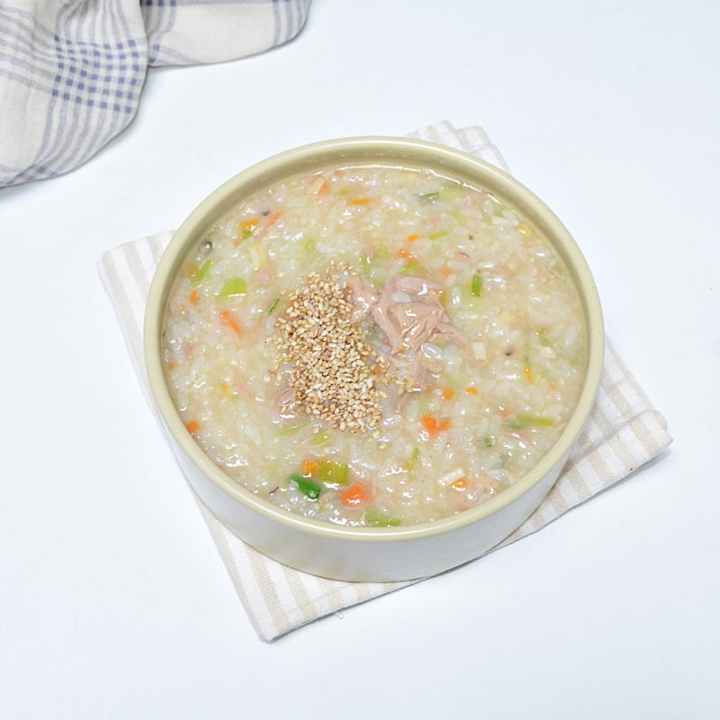 참치죽 끓이는법 참치 야채죽 만들기 캔참치 요리