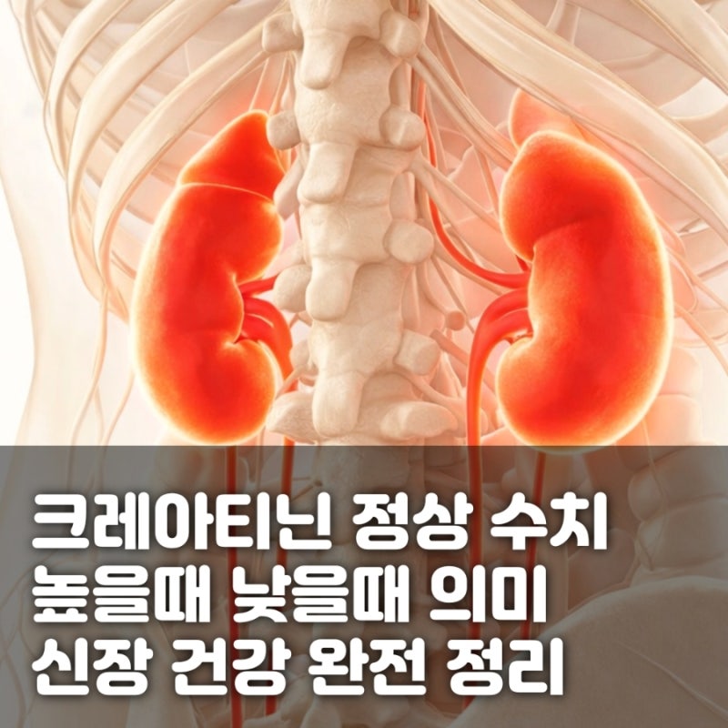 크레아티닌 정상 수치, 높으면 낮으면 무슨 의미일까? 신장 건강 완전 정리