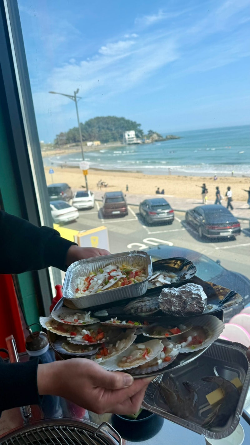 [부산 송정] “송정 조개홀릭” 조개구이/뷰 맛집 후기