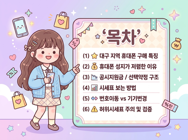 대구 휴대폰 성지 저렴하게 구매하는 방법 제대로 정리