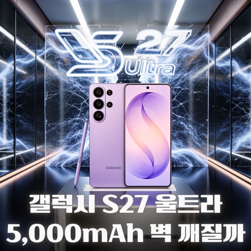 갤럭시 S27 울트라 배터리｜5,000mAh 넘을까, 실리콘-카본 배터리 루머 정리