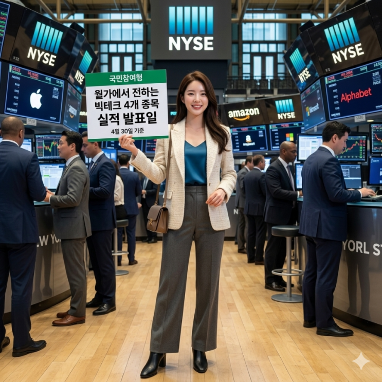  4월30일 (우리시간 5월1일 새벽) 빅테크 4개 회사 동시 1분기 실적 발표 관전 포인트
