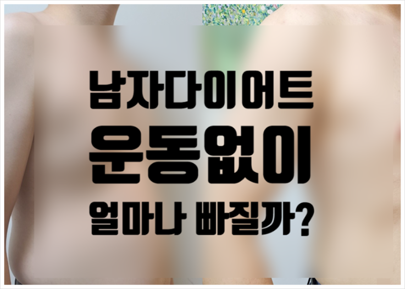 남자다이어트 약 보조제 그리고 한약에 대해서