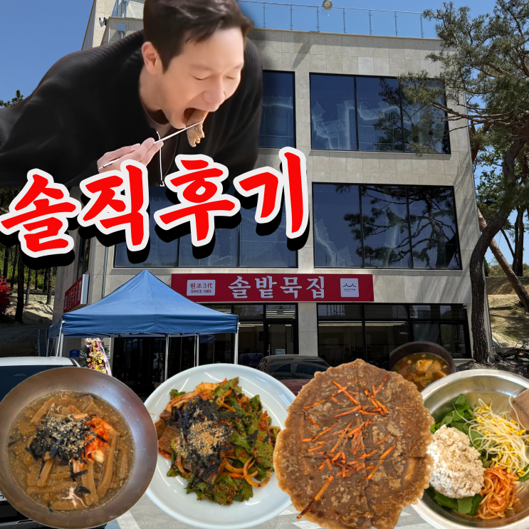  대전 관평동 맛집 솔밭묵집 솔직 후기｜도토리묵으로 건물 세웠다