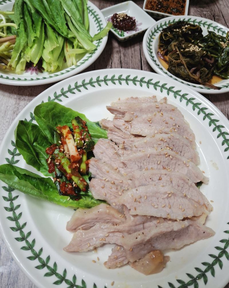 무수분 항정살 수육 만들기/항정살 수육 황금 레시피