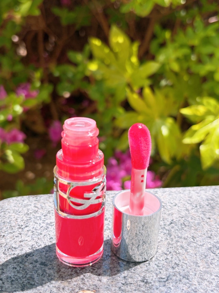 입생로랑 러브샤인 립오일 체리플래쉬 발색과 유지력