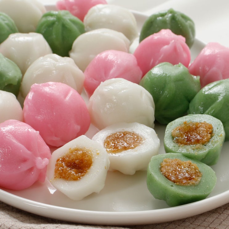  네오밀 삼색 꿀떡, 냉동 떡 꿀송편 자연해동 보관법