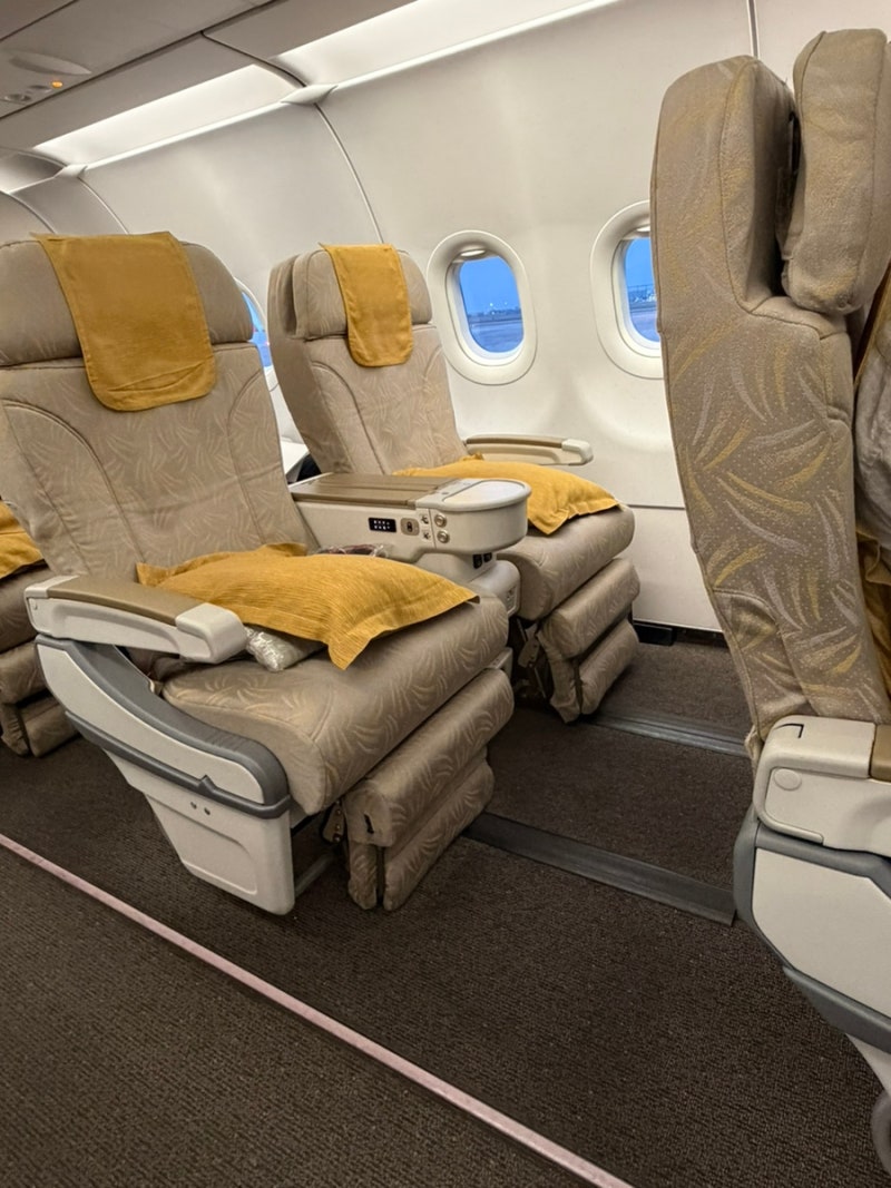 (아시아나 인천-호치민) A321-200 비즈니스석 후기 - TV 없는 좌석 뽑기 실패