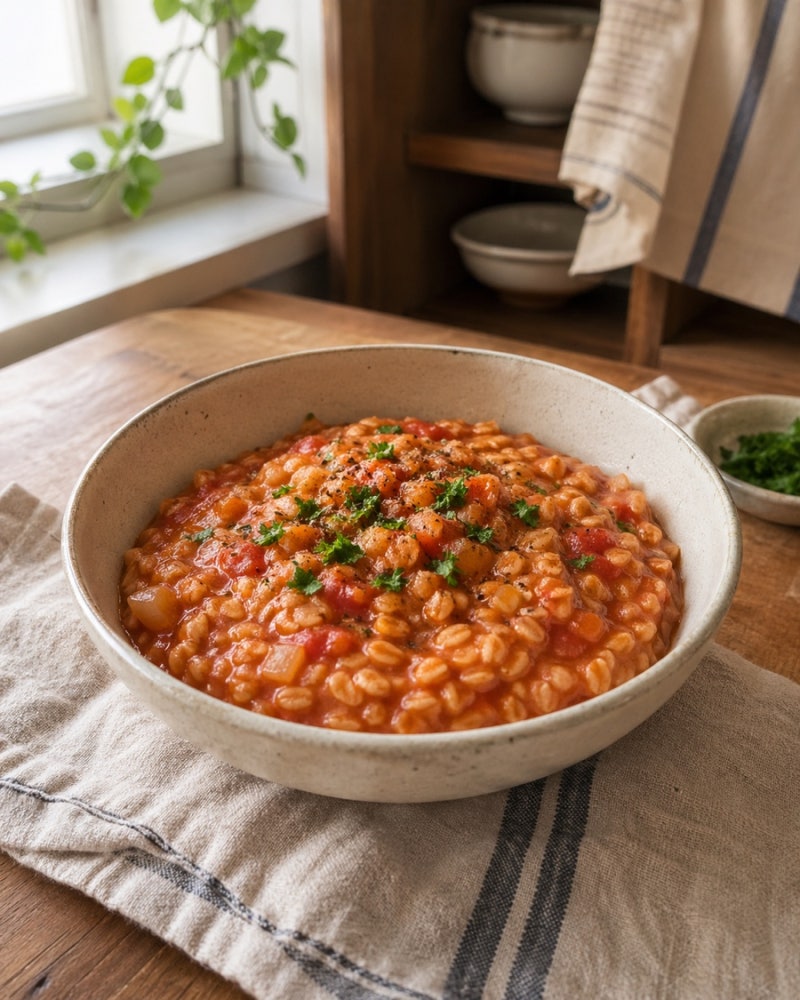 냄비 하나로 끝내는 오트밀 토마토리조또 초간단 다이어트 요리 후기