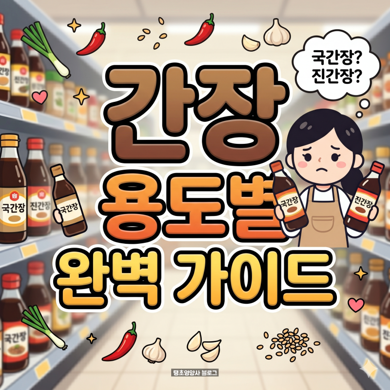 국간장?진간장? 헷갈리는 간장 6종 용도별 완벽 가이드