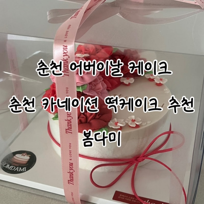 춘천 떡집 춘천어버이날케이크 춘천카네이션케이크 떡케이크 추천 '봄다미'