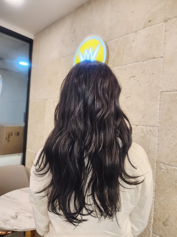  가성비 좋은 평내동 미용실, 에이바헤어 평내점 톤다운 웜톤 흑발