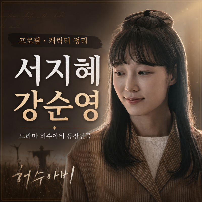 허수아비 강순영 역 배우 서지혜 프로필 필모그래피 수상내역 정보