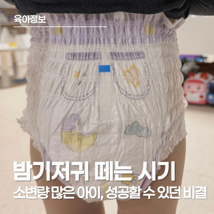  밤기저귀 떼는 시기, 49개월 5세 밤기저귀 드디어 졸업했어요!