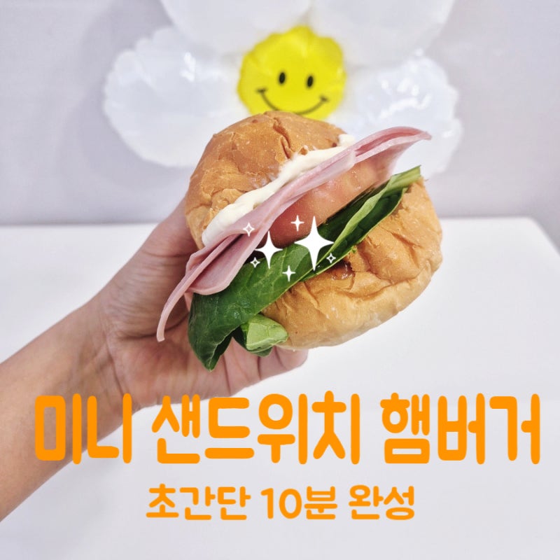 트레이더스 버터롤 모닝빵 미니 샌드위치 햄버거 만들기 10분 레시피