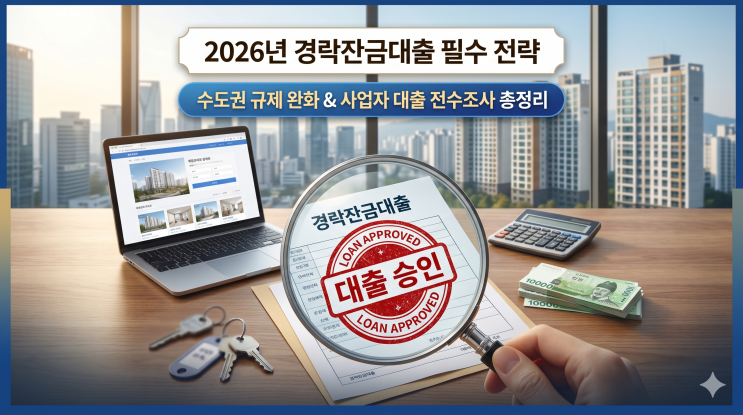  2026년 수도권 vs 지방 경락대출 규제 총정리 | 무주택자부터 다주택자까지