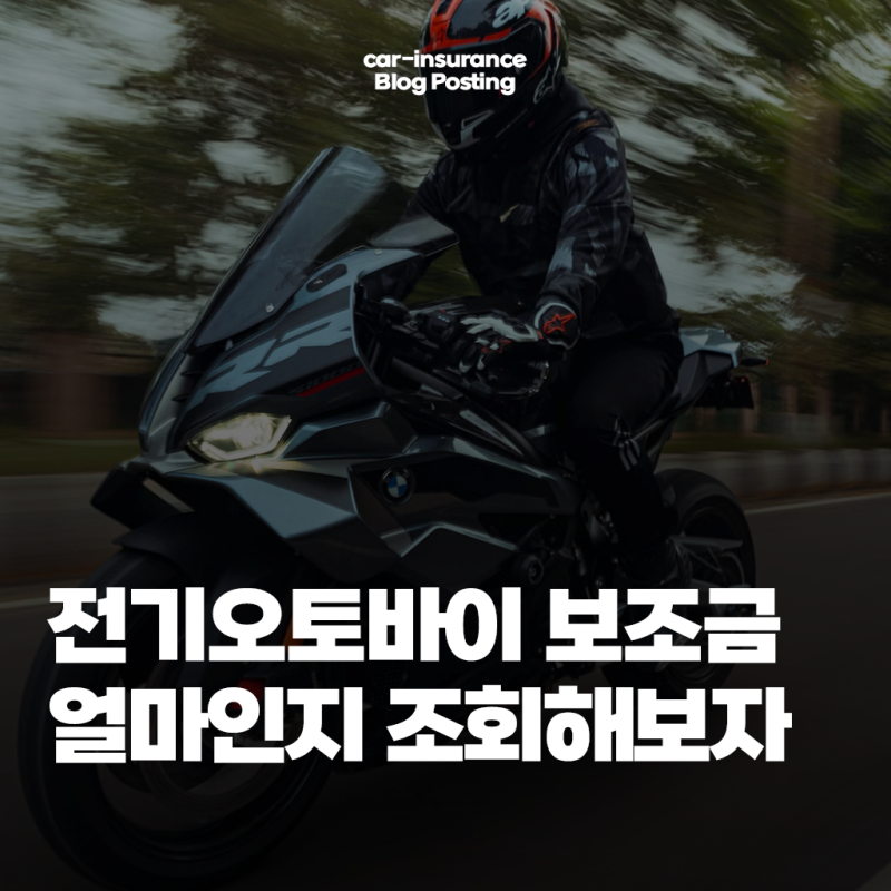 전기 오토바이 보조금 확인하고 혜택 받아보자(ft. 스쿠터 이륜차 보조금 조회)
