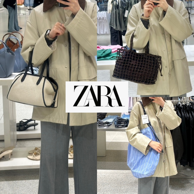[ZARA] 자라 S/S 봄여름 신상 가방 구경 후기! 가벼운 데일리백 & 보부상백 추천 (볼링백/꼬임백....