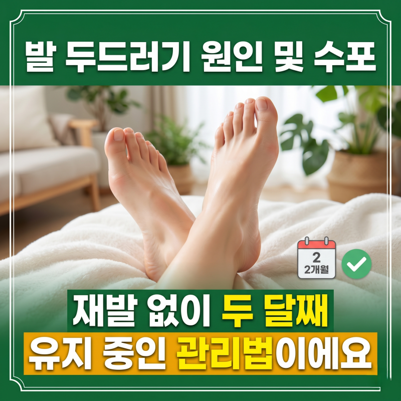 발 두드러기 원인 및 수포, 재발 없이 두 달째 유지 중인 관리법이에요